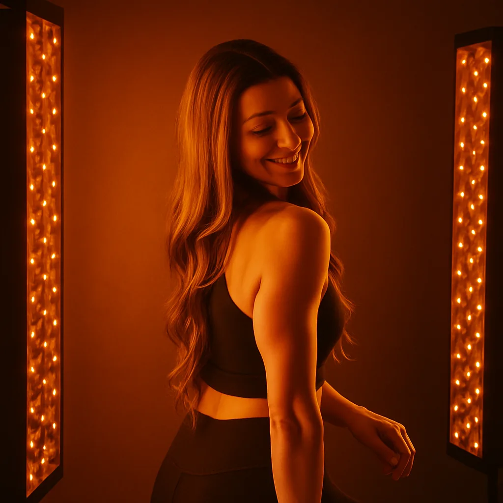 Chromotherapy light therapy at Glow Sauna Studios